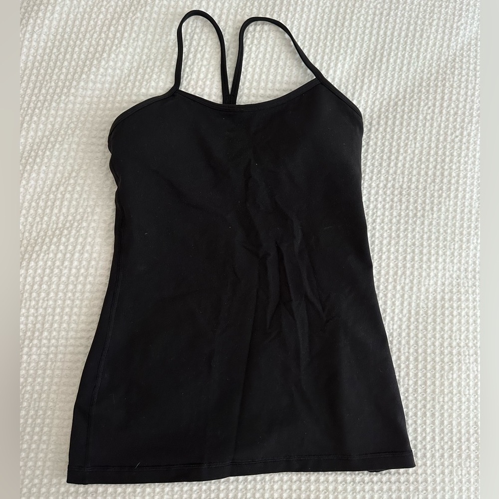 Lululemon Black Power Y Tank